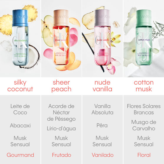CK SHEER PEACH HAIR  BODY PERFUME MIST
